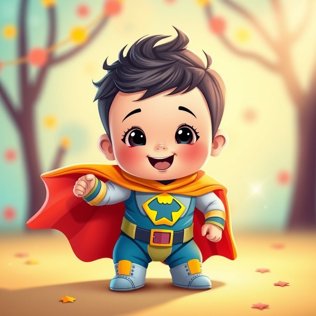 การสร้างตัวละคร Baby Hero ด้วยความคิดสร้างสรรค์